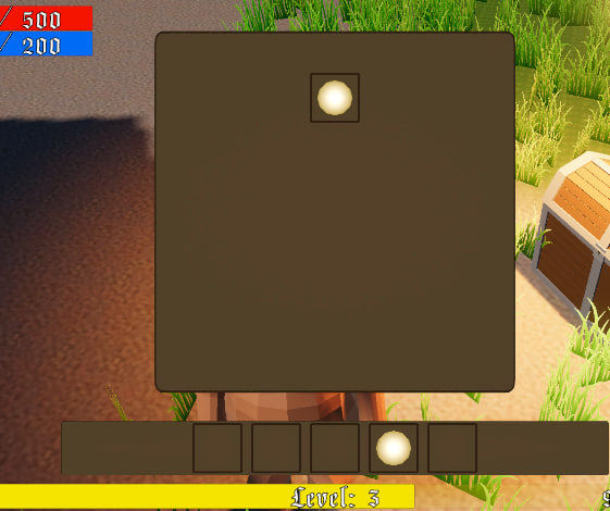 Image of the talent tree and action bar