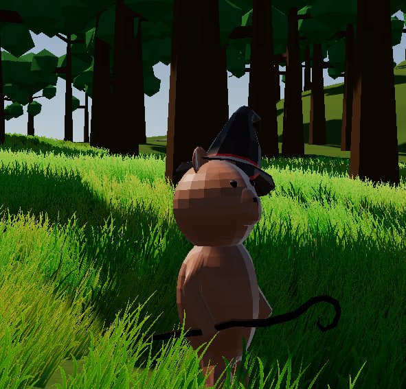 image showing player holding new wooden staff