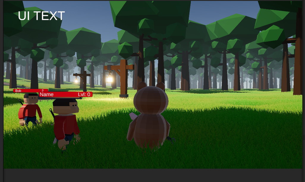 image of ai following the player